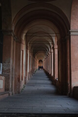 Fototapeta na wymiar Il portico di San Luca a Bologna
