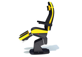Medical Examination Chair medical equipment 3D rendering on white background