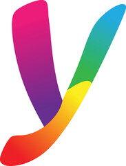 Alphabet Y logo design. vector logo.