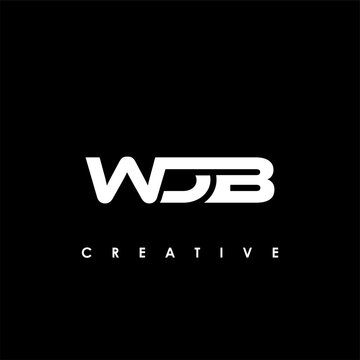 WDB Letter Initial Logo Design Template Vector Illustration
