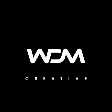 WDM Letter Initial Logo Design Template Vector Illustration