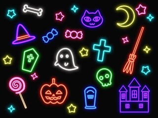 ハロウィン　ネオン　セット