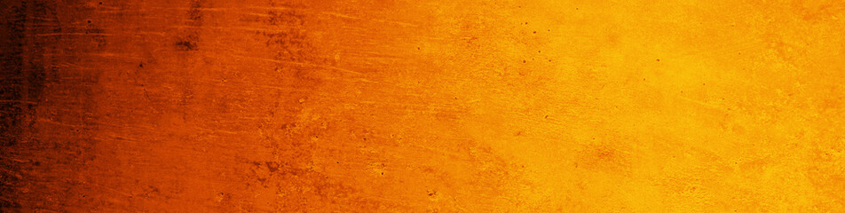 Dark red orange yellow texture. Gradient. Painted rough dirty concrete wall surface. Close-up....