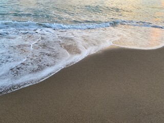 waves on the beach