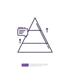 Financial Pyramid Chart Outline Icon