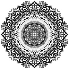 Mandala Shapes Easy For Coloring Vector mandala flower oriental flower pattern illustration