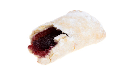 cookies in powdered sugar with jam
