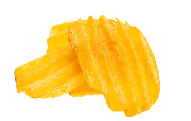 potato chips isolated