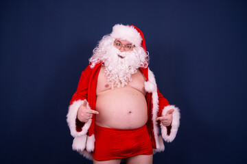 Funny Santa Claus and male problems.