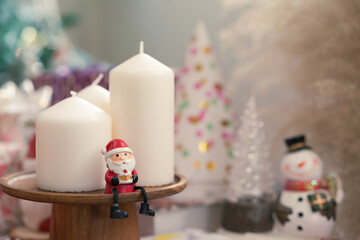 Christmas party celebration festival concept. Christmas greeting season decorate for new year celebration as background.