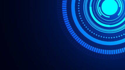 technology background with hi-tech digital data