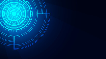 technology background with hi-tech digital data