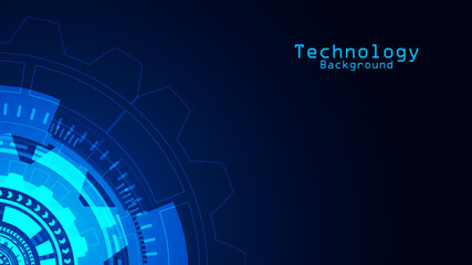 technology background with hi-tech digital data