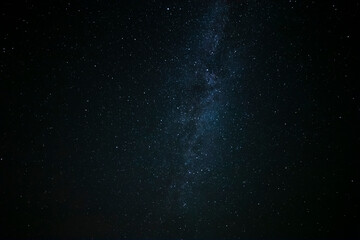 Milky Way galaxy in dark night sky