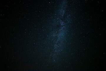 Milky Way galaxy in dark night sky