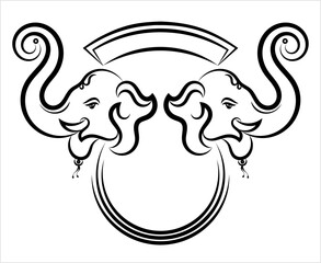 Ganesha The Lord Of Wisdom Calligraphic Style M_2208009