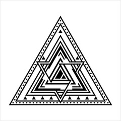 Triangle Minimalist Tattoo M_2208001