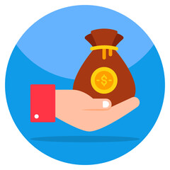 Modern design icon of donation