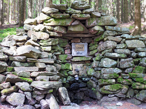 Sarka pramen, Sarah water stream. The  healing spring water, Sarah Quelle