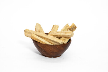 Wrightia antidysenterica or kutaj bark isolated on plan background