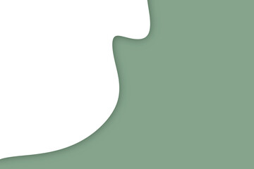 Green abstract background of dynamic flowing waves