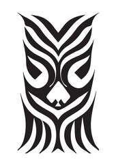 black and white tribal tattoo