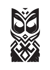 black and white tribal tattoo