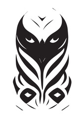 black and white tribal tattoo