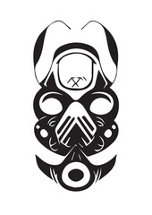 black and white tribal tattoo