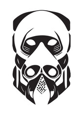 black and white tribal tattoo