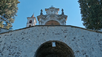 La chiesa di Santa Maria dei Ghirli a Campione d'Italia in provincia di Como, Lombardia, Italia.