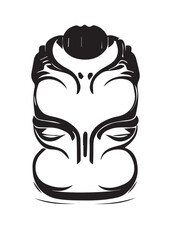 Buddhism Hindu Illustration Tattoo Black and White