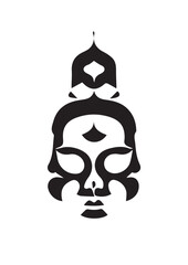 Buddhism Hindu Illustration Tattoo Black and White