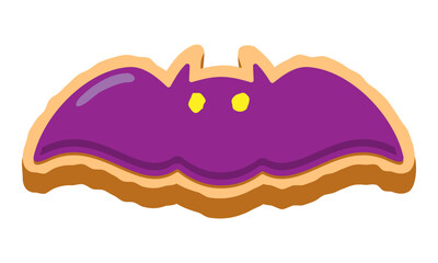 コウモリのアイシングクッキー