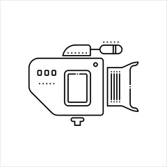 Video Camera Icon, Motion Picture Acquisition Electronic Device