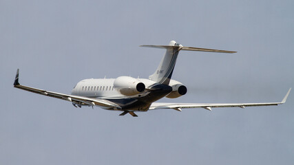 Learjet on takeoff - gear up