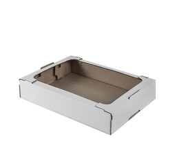 box of white cardboard