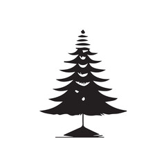 Christmas Pine Tree Illustration