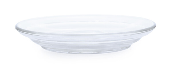 glass plate isolated on white background