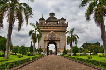 Fototapeta na wymiar Patuxai Vientiane