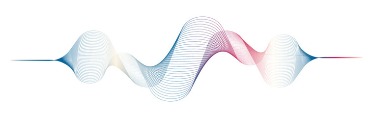 equalizer wave on white background
