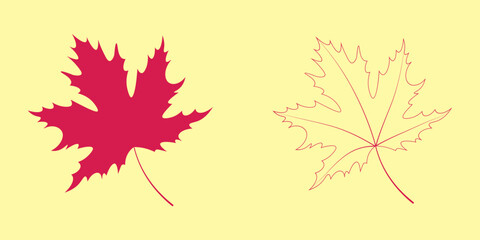 Naklejka na ściany i meble Maple Leaf