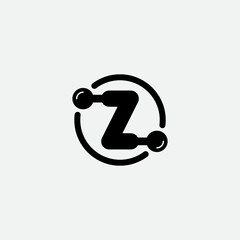 Logo with the letter Z and a lever system. Suitable for industrial production.