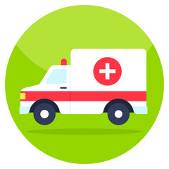 Vector design of ambulance, medical emergency vehicle