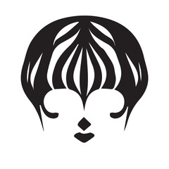 Woman Face Black and White