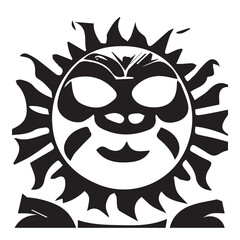 Sun Maori Illustration