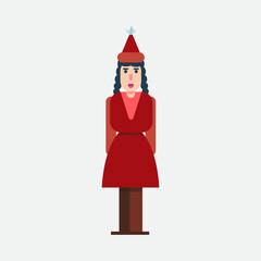 Kazakh national female clothes 