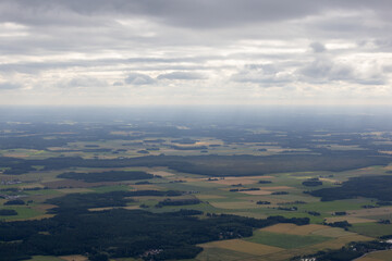 Summer aerial photo from shout west part of Finland