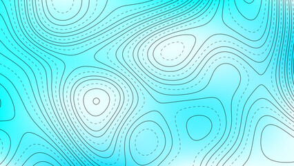 Topographic map. Abstract background of curved lines. Mountains. Vector illustration