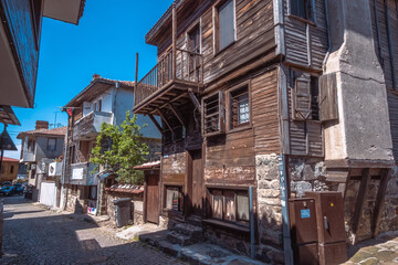 Sozopol town, ancient streets. Bulgaria